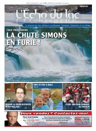 LA CHUTE SIMONS EN FURIE ! - L'ÃƒÂ‰cho du Lac