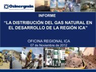 la distribución del gas natural en el desarrollo de la región ica