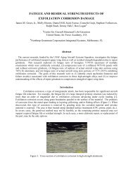 fatigue and residual strength effects of exfoliation corrosion damage