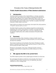 PHA submission on Principles of the Treaty of Waitangi Deletion Bill