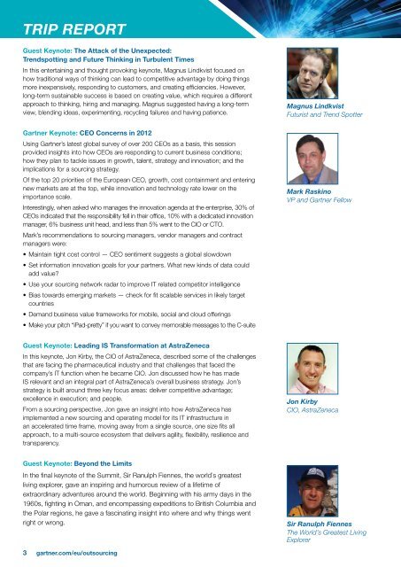 Gartner Outsourcing & Strategic Partnerships Summit 2012