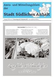 Amtsblatt Nr. 25 - Stadt SÃ¼dliches Anhalt