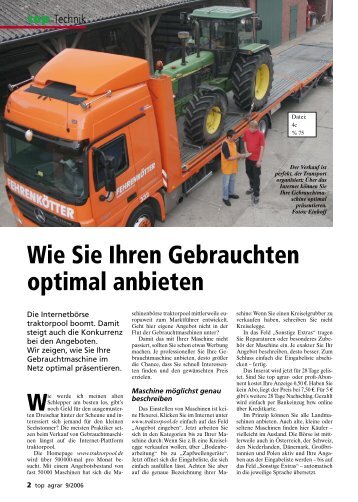 1. Korrekturlauf - Traktorpool.de