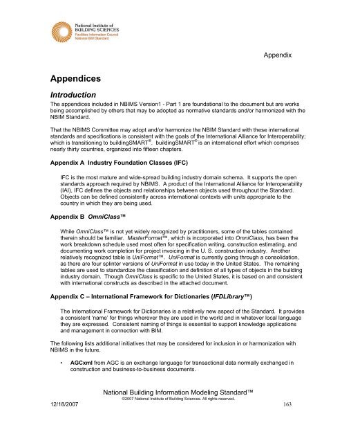 Building Plan Apendix Appendix Appendices Intro