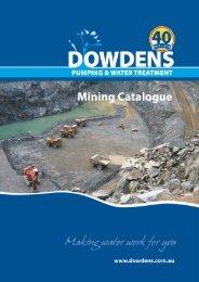 Mining Catalogue - Dowdens Pumping