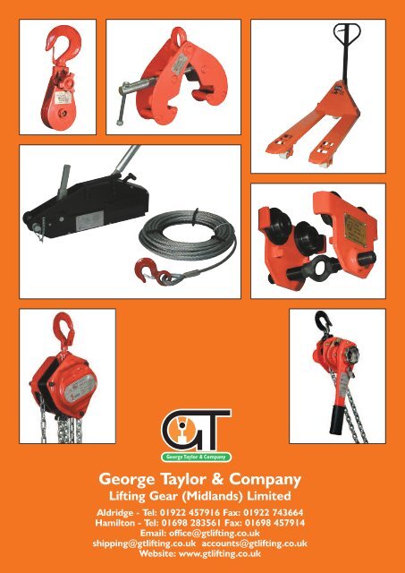 gt mini mechanical handling brochure - George Taylor & Company