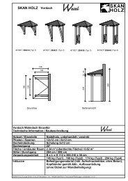 SKAN HOLZ Vordach - Mein Gartenshop24