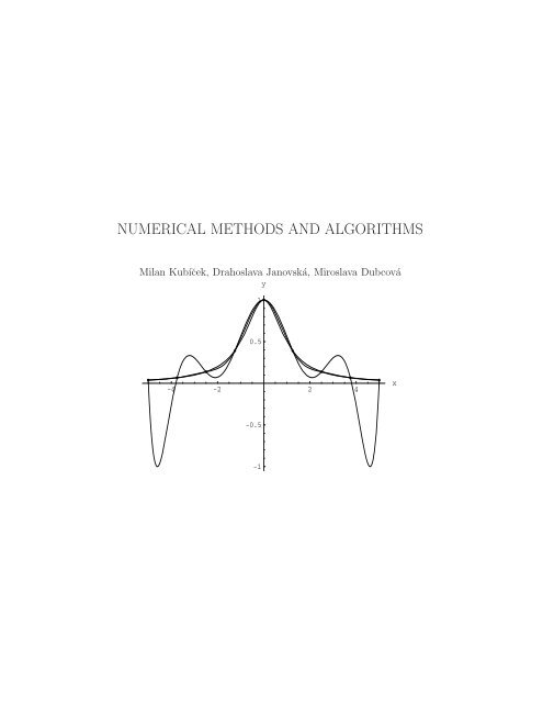 Numerical Methods And Algorithms