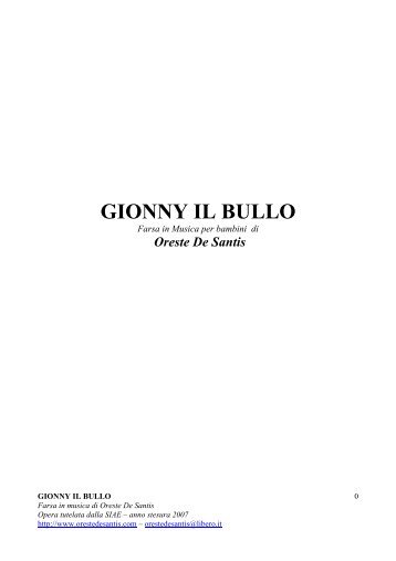 GIONNY IL BULLO - Maestra Sabry