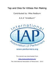 Tap and Dies for Kitless Pen - International Association of Penturners