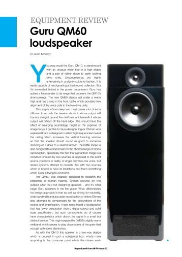 Guru QM60 loudspeaker