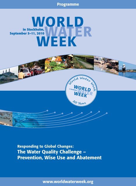 2010 Programme - World Water Week