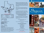 SEGUIN VISITOR'S GUIDE Scenic Drives Temperature Range ...