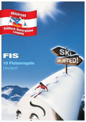 FIS Pistenregeln zum Download - Saalbach