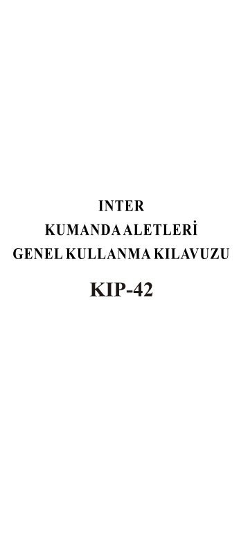 KIP-42 - Ä°nter akÄ±llÄ± Kumanda