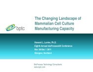 The changing landscape of mammalian cell culture manufacturing ...