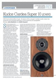 Kudos Cardea Super 10 (Â£3495) - Kudos Audio