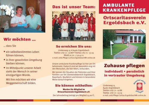 Ambulante Krankenpflege - Ortscaritasverein Ergoldsbach e.V.