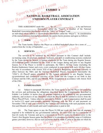 NBA Player-Team Contract