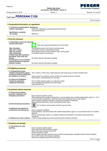 PEROXAN C126 - Pergan GmbH