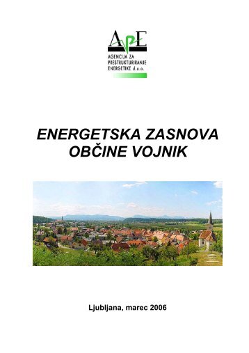 ENERGETSKA ZASNOVA OBÄINE VOJNIK - ObÄina Vojnik