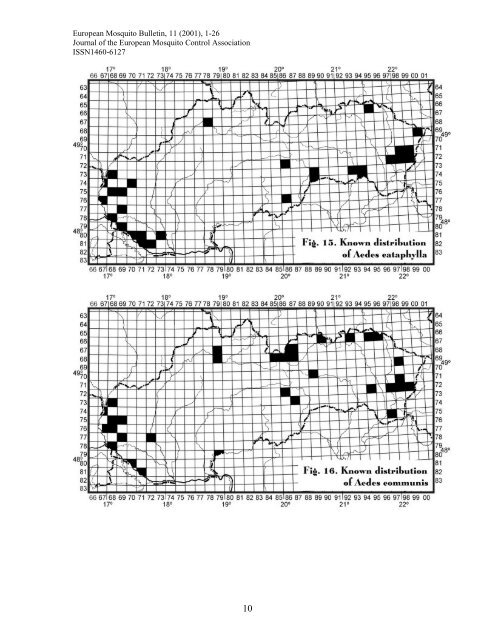 1 Mosquitoes (Diptera, Culicidae) of Slovakia II - European Mosquito ...