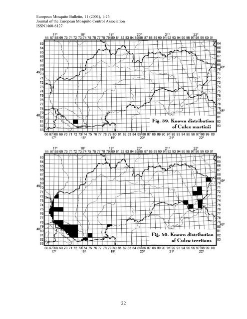 1 Mosquitoes (Diptera, Culicidae) of Slovakia II - European Mosquito ...