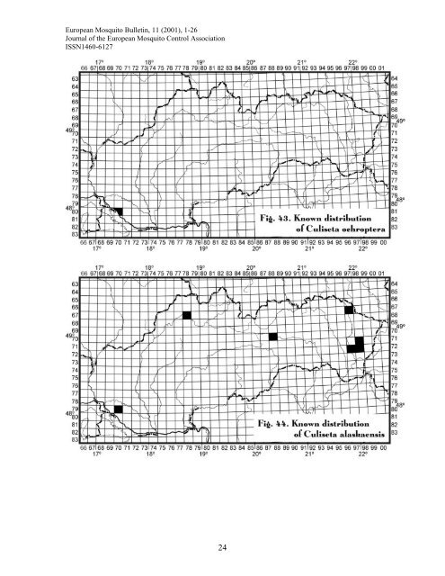 1 Mosquitoes (Diptera, Culicidae) of Slovakia II - European Mosquito ...