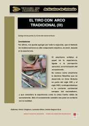 EL TIRO CON ARCO TRADICIONAL (III) - Taller de Arquería