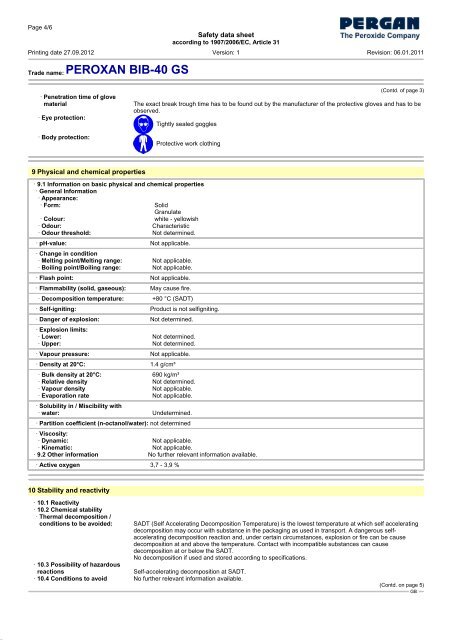 PEROXAN BIB-40 GS - Pergan GmbH