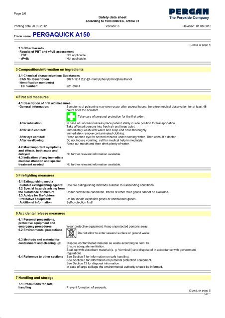 PERGAQUICK A150 - Pergan GmbH