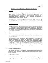 ANNEX B Standard Terms and Conditions for Consulting Services