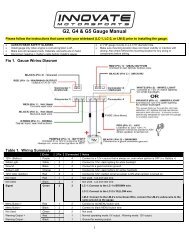 G2, G4 & G5 Gauge Manual - Innovate Motorsports