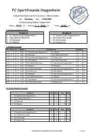 Ergebnisse D-Jugendturnier Sommer 2008 - FC Sportfreunde ...