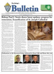 Bishop Paul J. Swain shares latest updates, progress for restoration ...