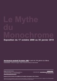 Le Mythe du Monochrome - L'espace de l'art concret