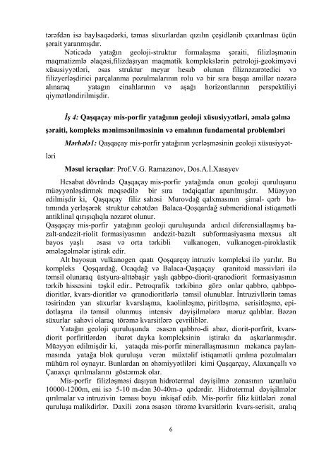 dos. A.Ä°. Xasayev Â« ___ Â» ______ 2009 - BakÄ± DÃ¶vlÉt Universiteti