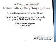 A Comparison of Li-Ion Battery Recycling Options - Transportation ...