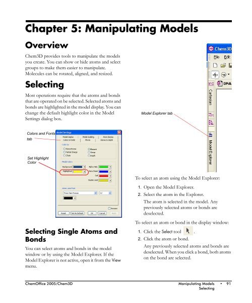 Chem3D Users Manual - CambridgeSoft