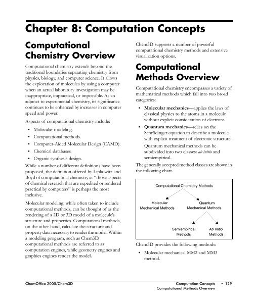 Chem3D Users Manual - CambridgeSoft