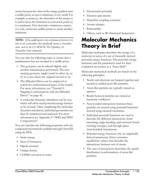 Chem3D Users Manual - CambridgeSoft