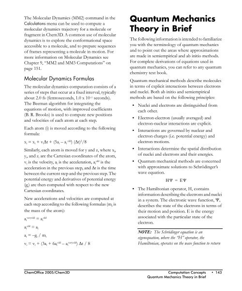 Chem3D Users Manual - CambridgeSoft