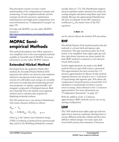 Chem3D Users Manual - CambridgeSoft