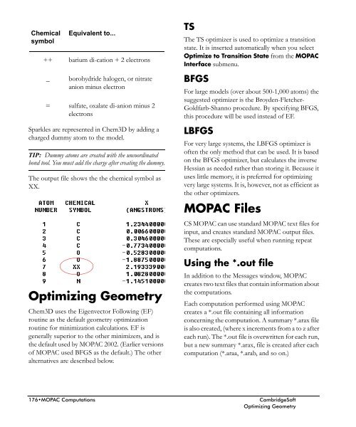 Chem3D Users Manual - CambridgeSoft