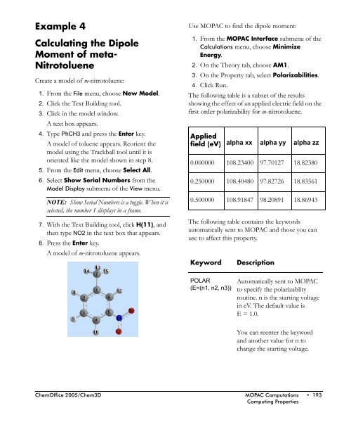 Chem3D Users Manual - CambridgeSoft