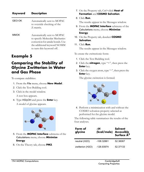 Chem3D Users Manual - CambridgeSoft