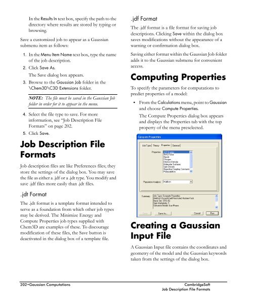 Chem3D Users Manual - CambridgeSoft