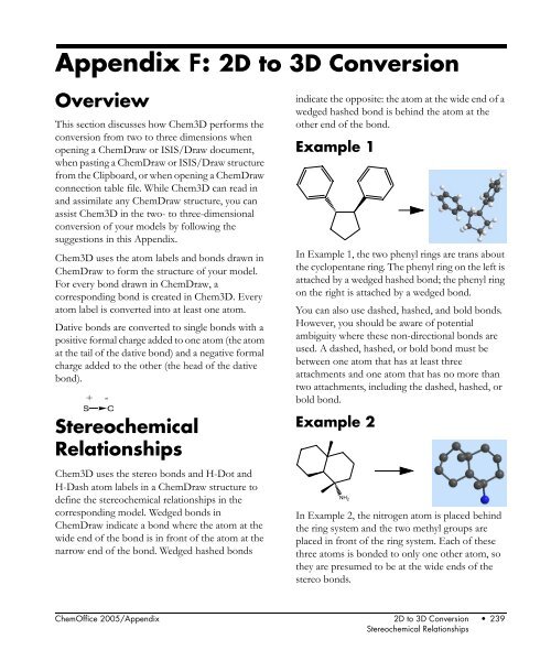 Chem3D Users Manual - CambridgeSoft