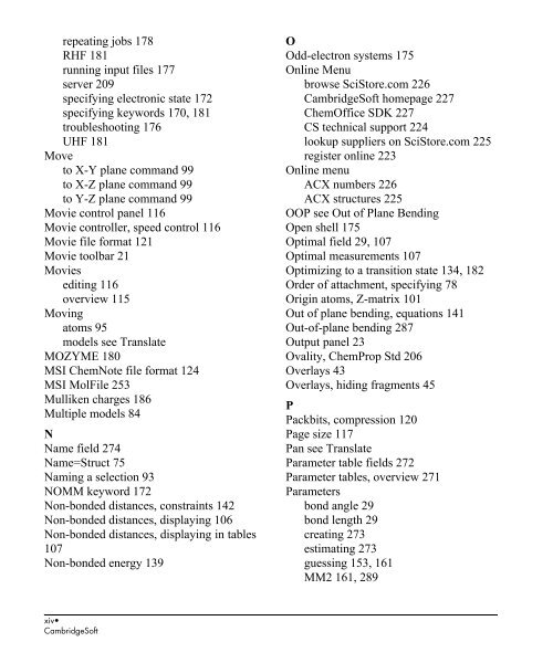 Chem3D Users Manual - CambridgeSoft