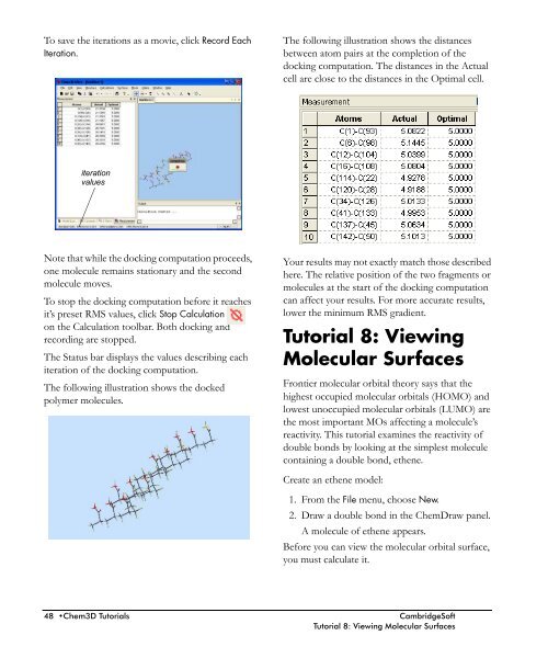 Chem3D Users Manual - CambridgeSoft